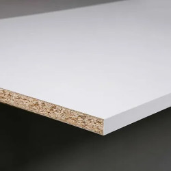 Panneau mélaminé décors U511 PE Blanc - L.2800 mm / l.2070 mm / Ep.19 mm à personnaliser