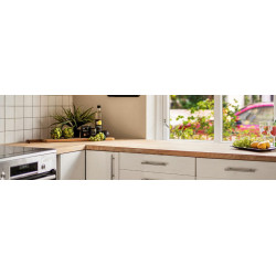 Panneau lamellé-collé - Hévéa - L.4500 mm x l.1100 - Qualité A/B