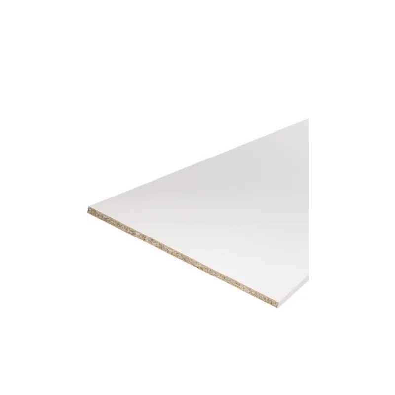 Panneau mélaminé décors U501 PE Blanc - L.2800 mm / l.2070 mm / Ep.19 mm à personnaliser