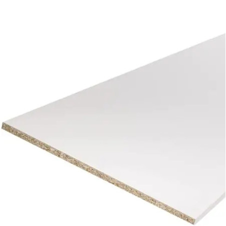 Panneau mélaminé décors U511 PE Blanc - L.2800 mm / l.2070 mm / Ep.8 mm à personnaliser